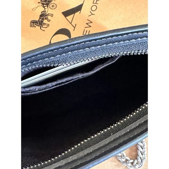 NWT COACH CY746 Slim Crossbody Bag in Signature Canvas & Leather With Bow Print - Picture 7 of 11